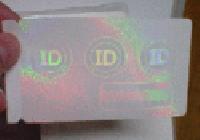 Transparent Overlay  Holograms for ID Crad