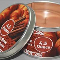 4.5oz Tin Candle With Plain Lid