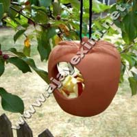 Hanging Apple Bird Feeder