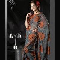Laser Embroidered Saree