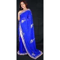 Ladies Embroidered Saree(ESS139_RSSN)