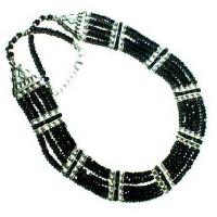 Item Code : HKH-NK-5003 Silver Beaded Necklace