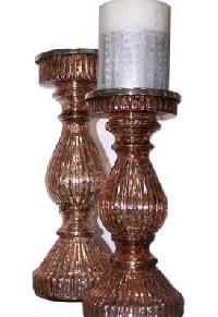 Glass Pillar Candle Holder (KS-CS-899)