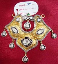 Diamond Polki Pendant (1048)