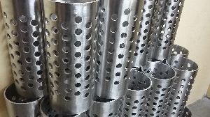 Polished Stainless Steel Perforated Flask Without Flange, Feature : Durable, Fine Finish