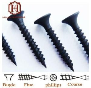 Black Phosphated Drywall Screw, Fine Thread