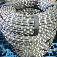 Rubber Coated Diamond Segmented Wire Rope- For Stone Cutting