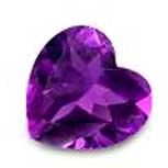 Heart Shaped Amethyst Gemstone