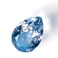 Pear Blue Topaz Gemstone