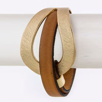 Leather Bracelet (BC604241#5)