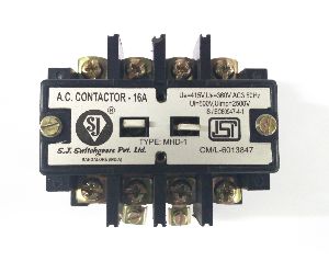M.H.D.1 AC CONTACTOR 4 POLE WITH ISI MARK UPTO 16A