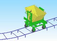 Slab Trolley with Rails