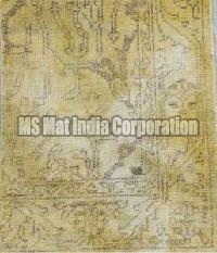 Gold Hand Knotted Woolen Carpet