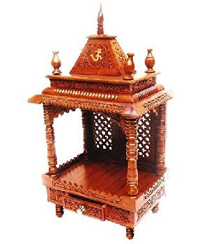 Shilpi Hand Crafted Wooden Puja Temple