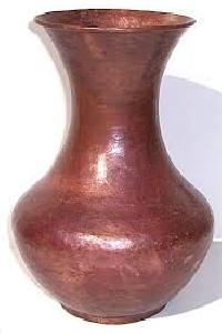 copper flower vase