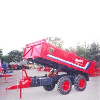 Four Wheel Tipping Tractor Trolley