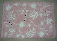 Embroidered Chenille Rug 01