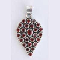 Garnet Cut Stone Pendant-EPFC-003