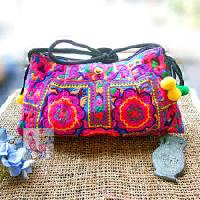 embroidered shoulder bags