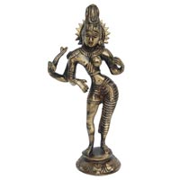 Ardha Nareshwar Metal Brass Religious Figure