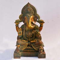 Big Ganesh Statue a Indian handmade metal craft figure