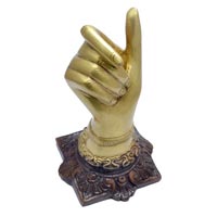 Brass Designer Hand Shape Pen Stand for home and office table