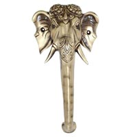 Door handle of Elephant face In Brass