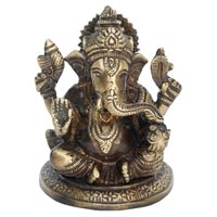 Ganesha Brass Statue for home and office temple