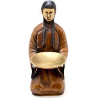 Japanees Girl Statue of Brass