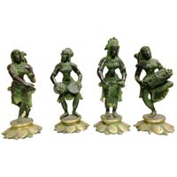 Attractive Four Lady Dancing Set made in brass metal