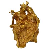 Religious Lord Radha Krishna Statue for your home decoration Brass metal made fi