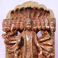 Lord Vishnu Brass Metal Statue