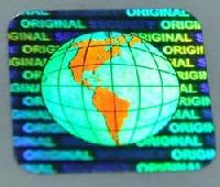 Hologram Labels Security Globe Original