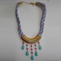 Bohemian Necklace in Fabric