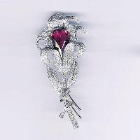 White Gold Diamond Brooches