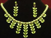 Green Pearl Necklace Cnp - 446a