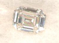 Emerald Cut Solitaire Diamond 1.40 Carats Icolor Si1