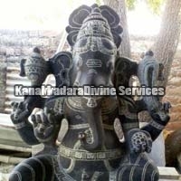 Black Divine Stone Sri Vinayaka Statues