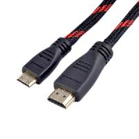 JH05 HDMI MALE TO HDMI MALE MICRO CABLE  NYLON MESH