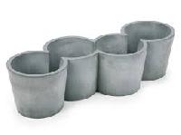 cement flower pots
