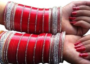 Indian Bangles Bangles, Color : Red