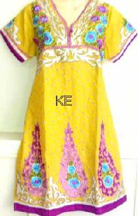 Georgette Girl Orange Long Kurti With Plazo, Age Group: 15-50, Machine wash  at Rs 799 in Delhi