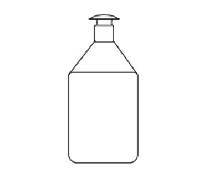 Screw Cap Glass Reagent Bottle For Chemical Laboratory Capacity 250500  ml