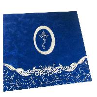 Blue Square Metallic Card