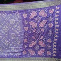 Bandhani Sarees Purple