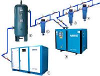 lubricated screw air compressor