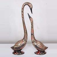 Brass Swan Statues