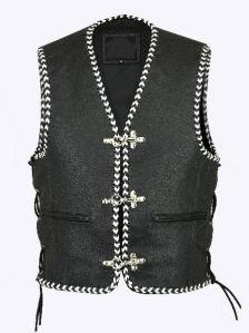 Mens Leather Vest
