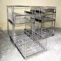 steel kitchen trolley
