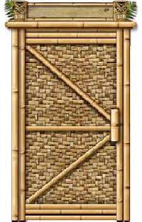 bamboo door